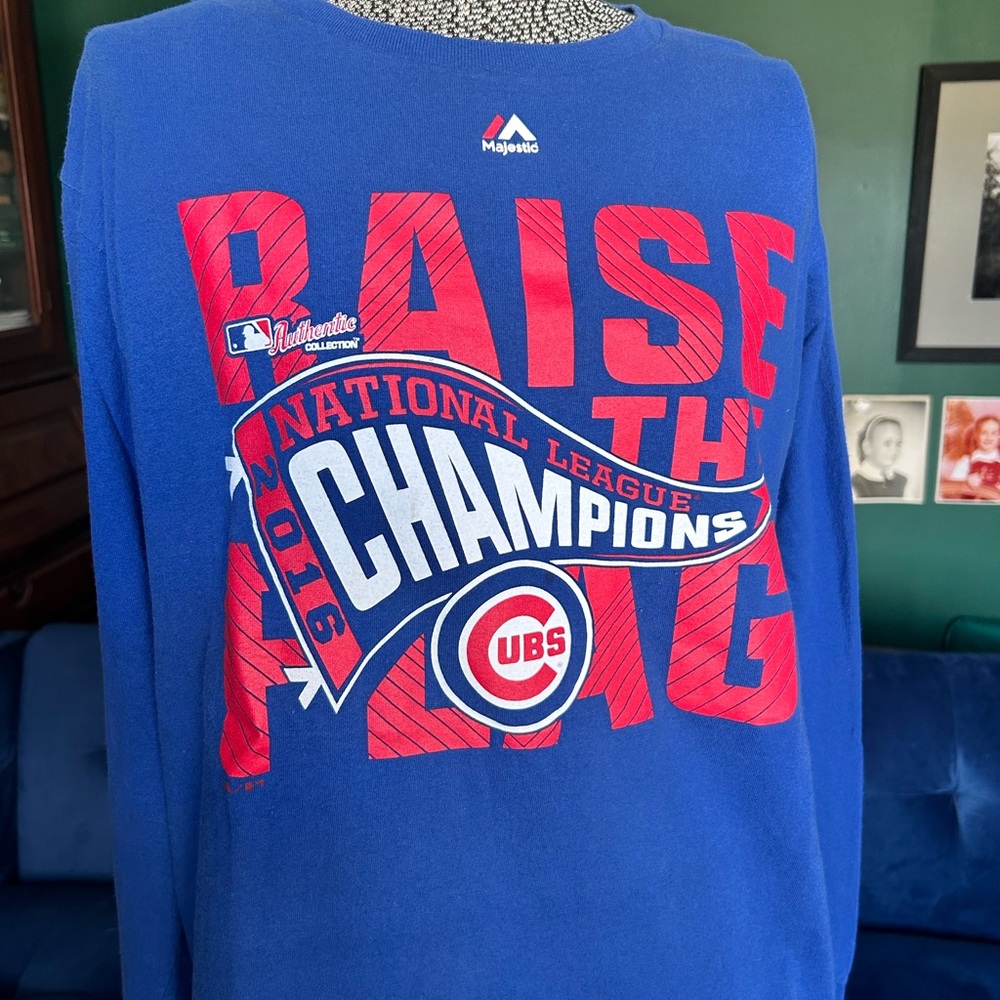 Blue Chicago Cubs National League Champions Long Sleeved 2016